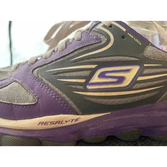 Skechers Go Train purple rare 2012 13507 resalyte sneaker sz 8.5 - Picture 8 of 13